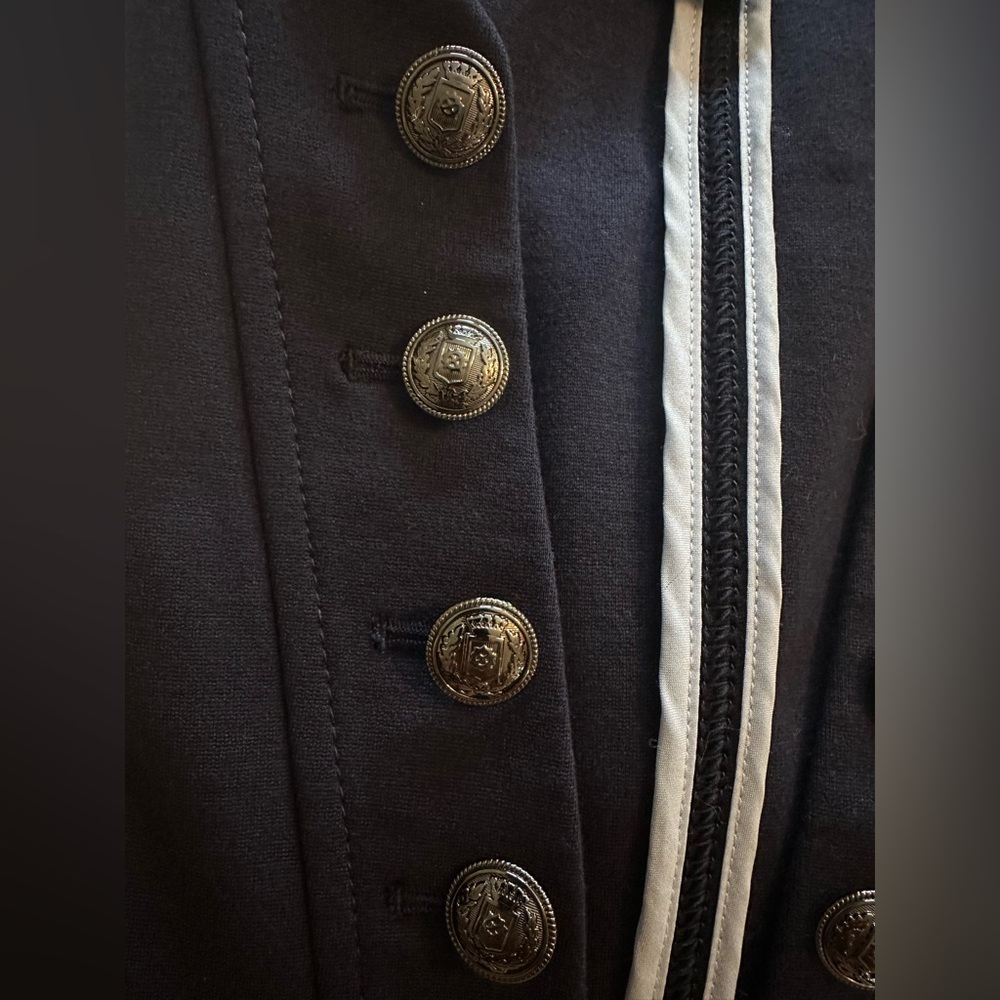 White House Black Market Dark Blue Military Blazer - Picture 12 of 13